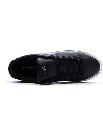 Sapatilhas Brancas de Homem Tommy Hilfiger Icon Court Lth Flag