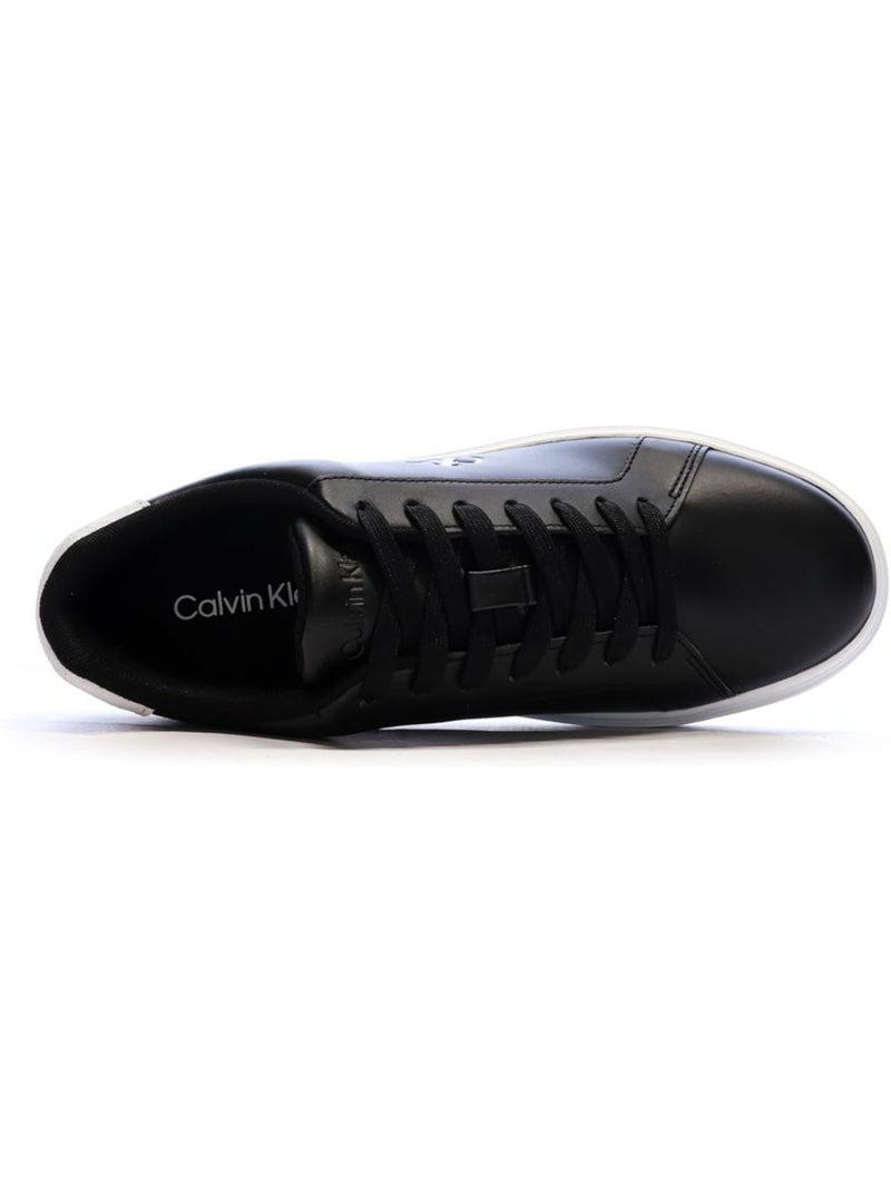 Sapatilhas Pretas Masculinas Calvin Klein Jeans Classic Cupsole com Atacadores Preto - Kiabi