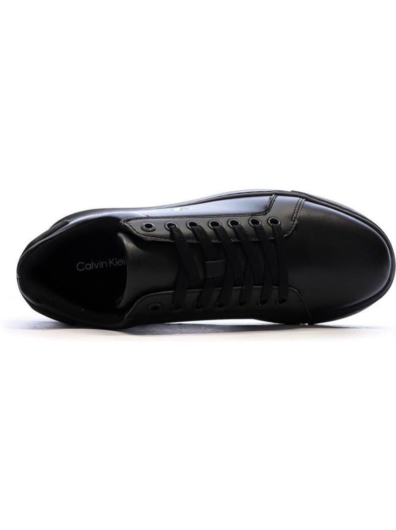 Sapatilhas Pretas Masculinas Calvin Klein Jeans Classic Cupsole com Atacadores Preto - Kiabi