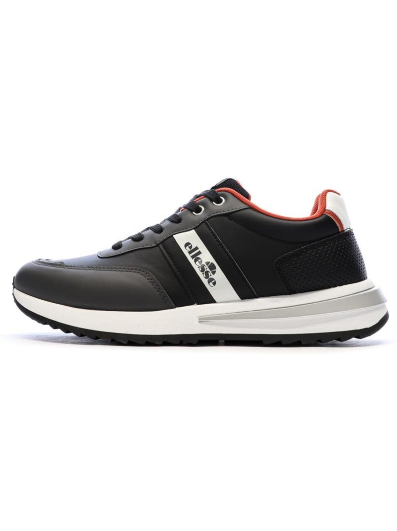 Sapatilhas Pretas Masculinas Ellesse NARGIS Preto - Kiabi
