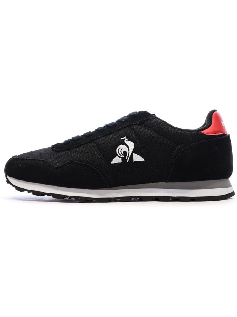 Sapatilhas Pretas Masculinas Le Coq Sportif Astra Preto Vermelho - Kiabi