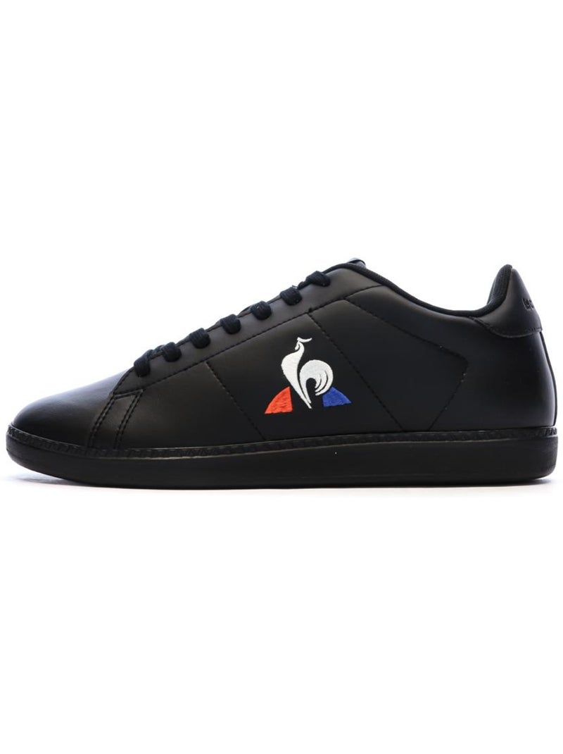 Sapatilhas Pretas Masculinas Le Coq Sportif Courtset Preto - Kiabi