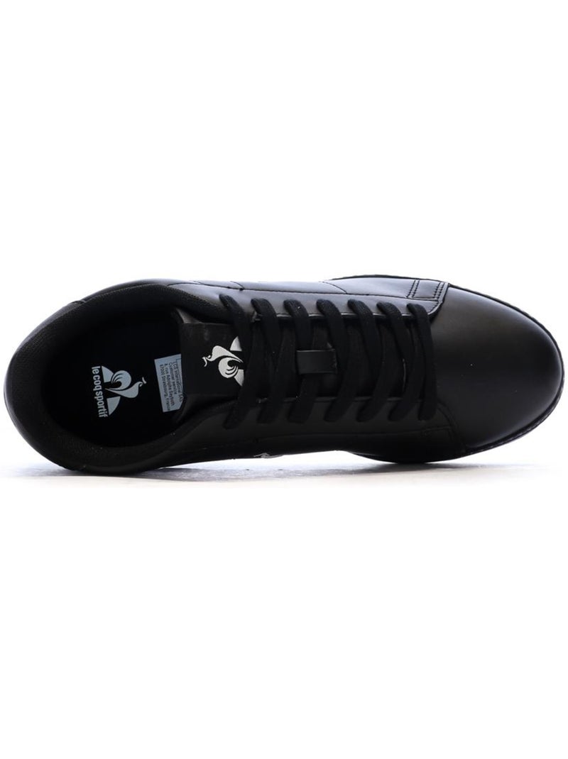 Sapatilhas Pretas Masculinas Le Coq Sportif Courtset Preto - Kiabi