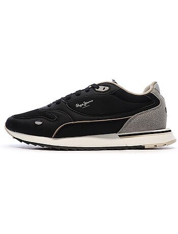 Sapatilhas pretas masculinas pepe jeans bexley