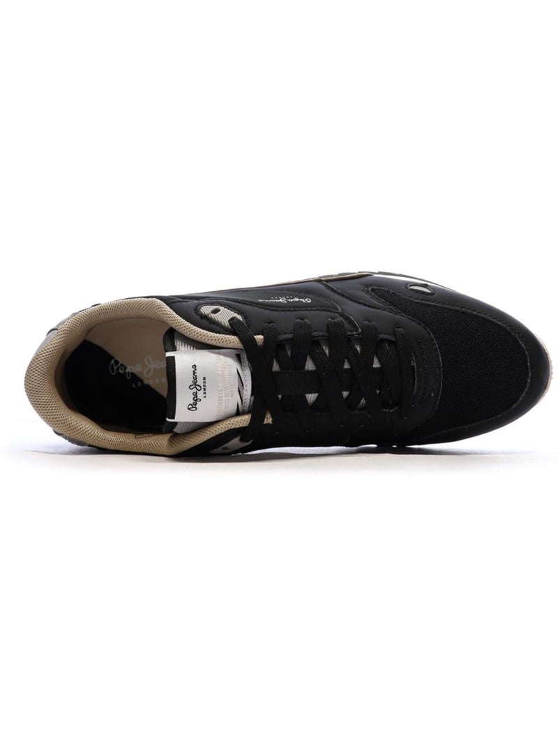 Sapatilhas pretas masculinas pepe jeans bexley Preto - Kiabi