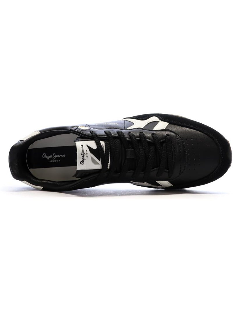 Sapatilhas Pretas Masculinas Pepe Jeans Brit Supra Preto - Kiabi
