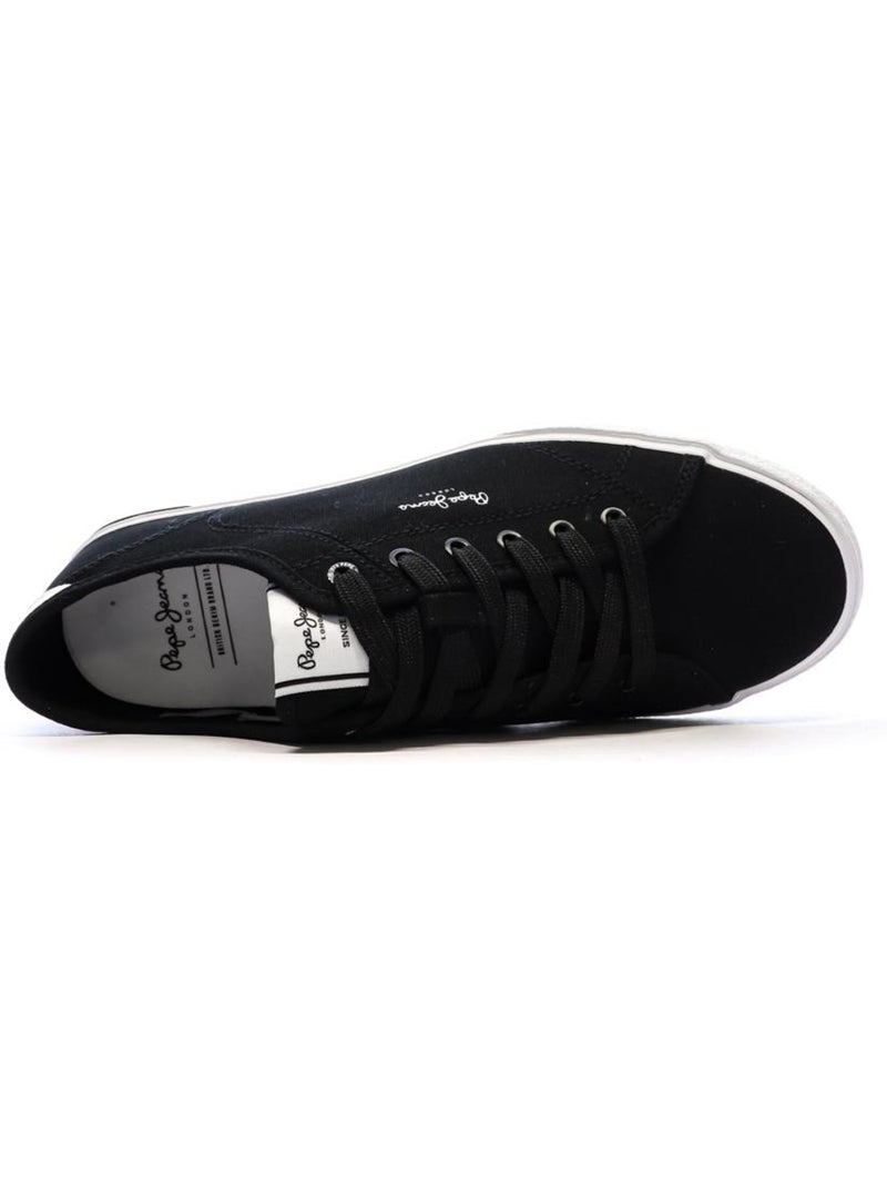 Sapatilhas Pretas Masculinas Pepe Jeans Kenton Road Preto - Kiabi