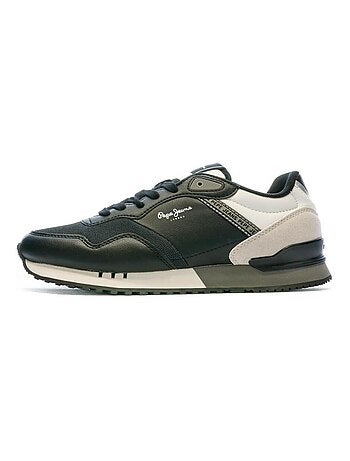 Sapatilhas Pretas Masculinas Pepe Jeans London Bright M