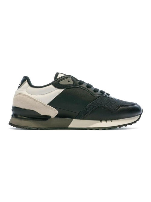 Sapatilhas pretas masculinas pepe jeans london bright m - Kiabi