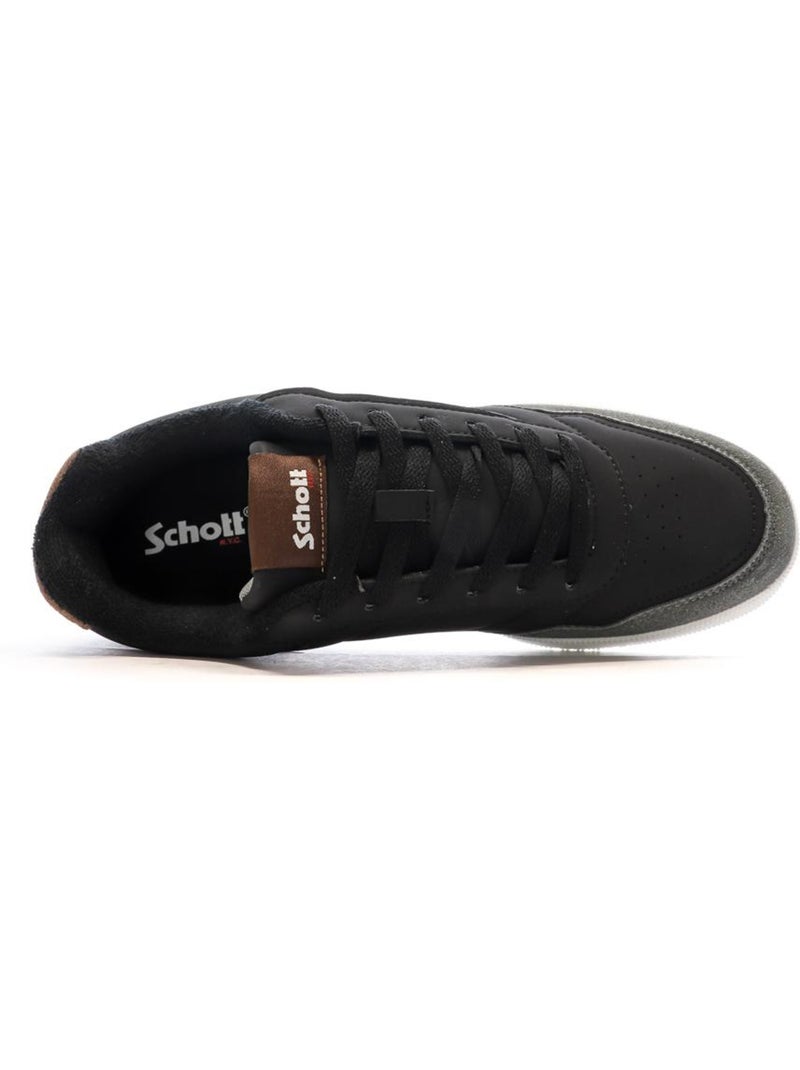 Sapatilhas Pretas Masculinas Schott Titan Preto - Kiabi