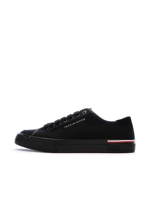 Sapatilhas Pretas Masculinas Tommy Hilfiger Core Corporate Vulcs - Kiabi Sapatilhas Pretas Masculinas Tommy Hilfiger Core Corporate Vulcs - Kiabi