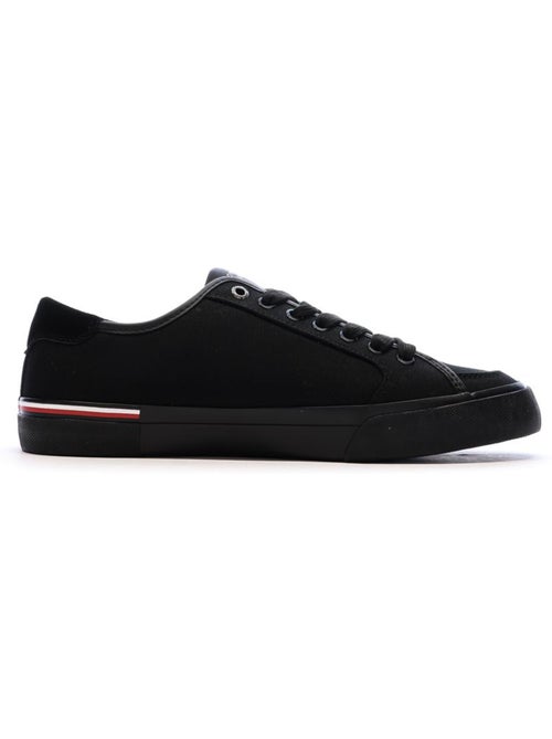 Sapatilhas Pretas Masculinas Tommy Hilfiger Core Corporate Vulcs - Kiabi Sapatilhas Pretas Masculinas Tommy Hilfiger Core Corporate Vulcs - Kiabi