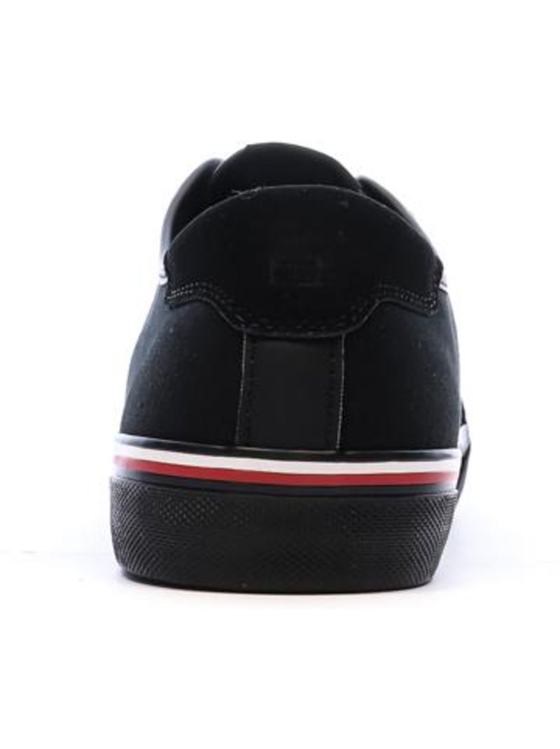 Sapatilhas Pretas Masculinas Tommy Hilfiger Core Corporate Vulcs Preto - Kiabi
