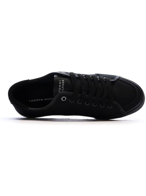 Sapatilhas Pretas Masculinas Tommy Hilfiger Core Corporate Vulcs - Kiabi Sapatilhas Pretas Masculinas Tommy Hilfiger Core Corporate Vulcs - Kiabi