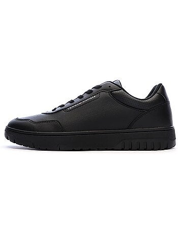 Sapatilhas pretas masculinas tommy hilfiger th hi vulc