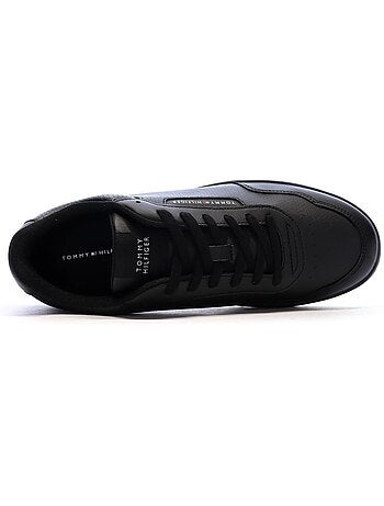 Sapatilhas pretas masculinas tommy hilfiger th hi vulc