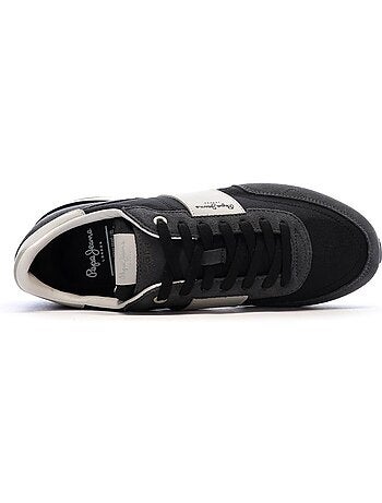 Sapatilhas Pretas Pepe Jeans Buster Supra para Homem