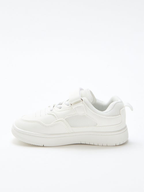 Sapatilhas rasas com velcro lisas - Kiabi