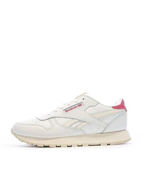 Sapatilhas reebok classic brancas e cor-de-rosa para mulher - Kiabi