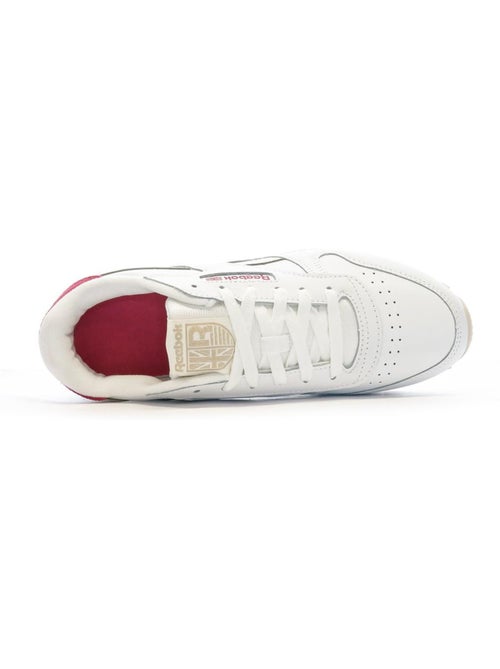 Sapatilhas reebok classic brancas e cor-de-rosa para mulher - Kiabi