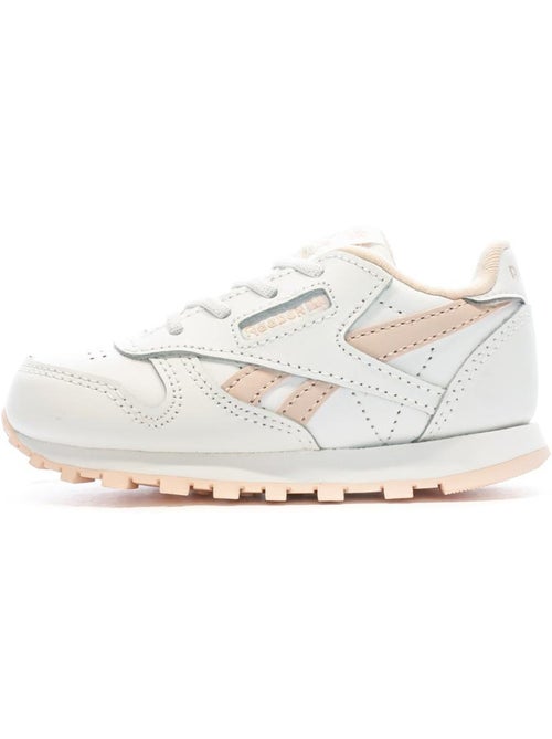 Sapatilhas Reebok Classic Leather Menina Branco/Rosa 100069854 - Kiabi Sapatilhas Reebok Classic Leather Menina Branco/Rosa 100069854 - Kiabi