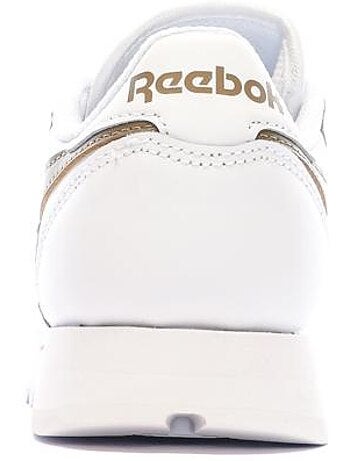 Sapatilhas reebok classic leather para mulher branco/castanho