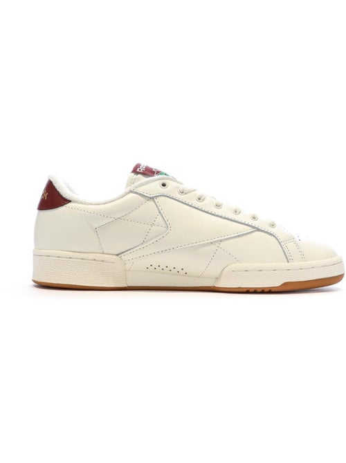 Sapatilhas reebok club grounds para homem branco/borgonha - Kiabi