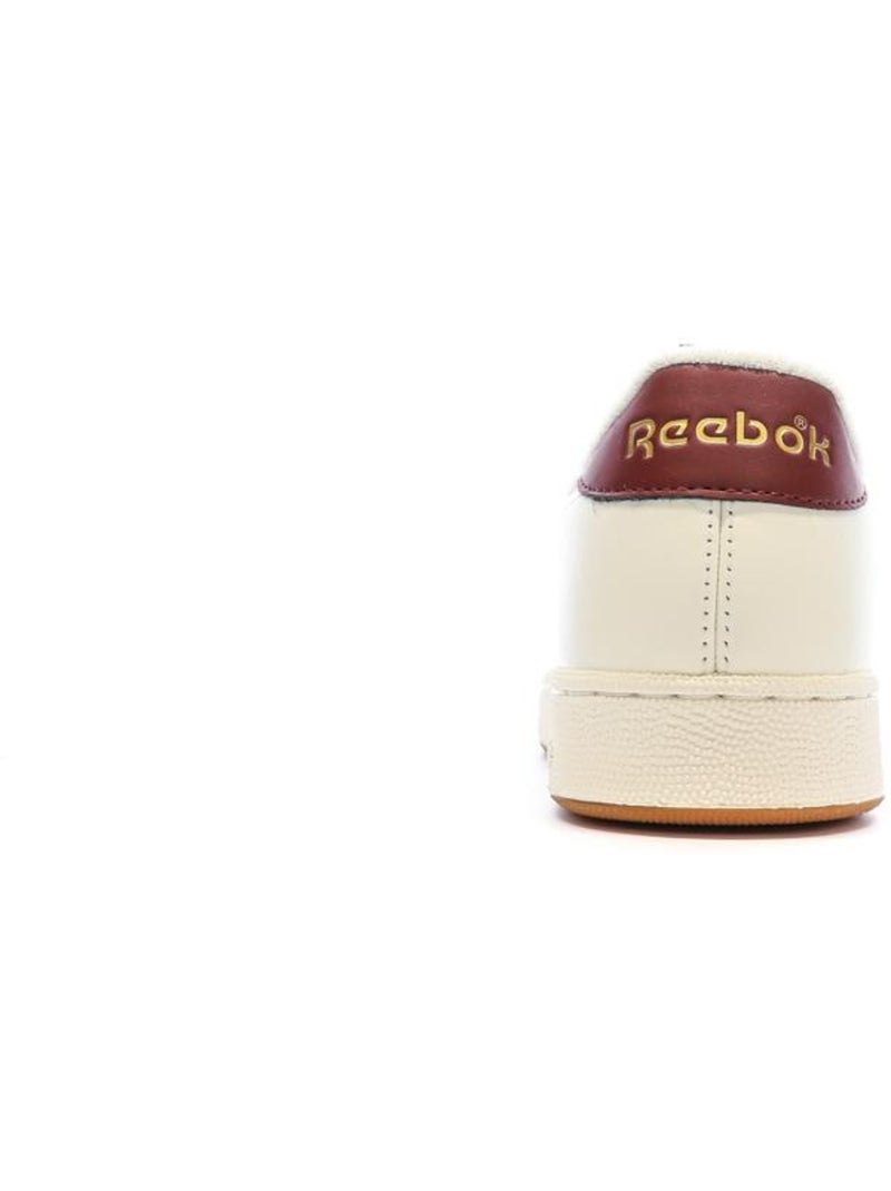 Sapatilhas reebok club grounds para homem branco/borgonha Branco - Kiabi