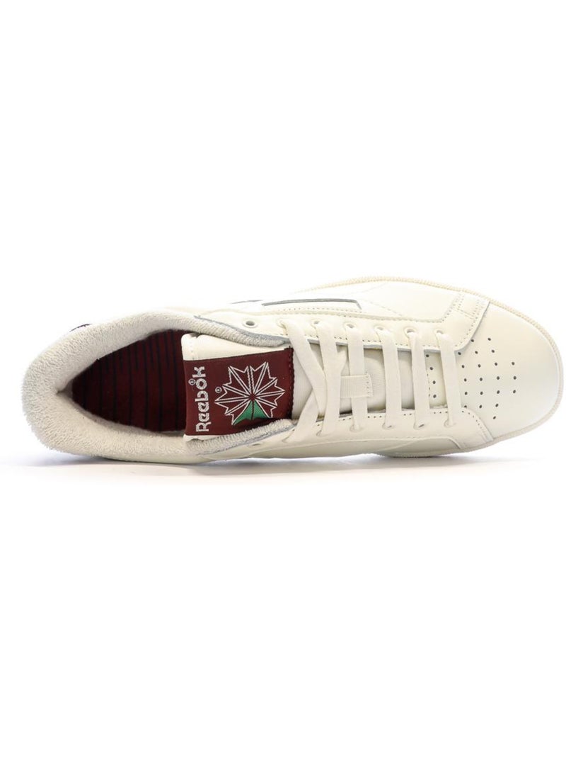 Sapatilhas reebok club grounds para homem branco/borgonha Branco - Kiabi