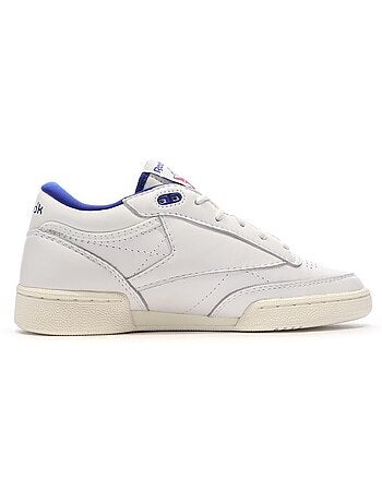 Sapatilhas reebok vintage brancas e azuis para homem