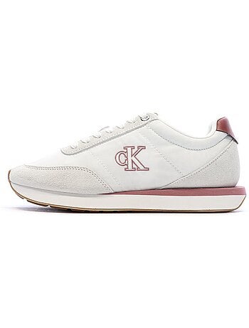 Sapatilhas Retro Calvin Klein Jeans para Mulher Branco/Vermelho