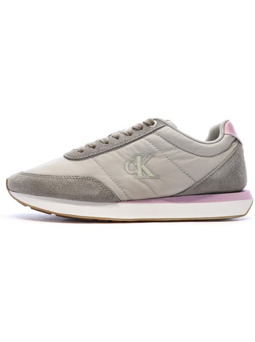 Sapatilhas Retro Calvin Klein Jeans para Mulher em Cinzento e Rosa - Kiabi Sapatilhas Retro Calvin Klein Jeans para Mulher em Cinzento e Rosa - Kiabi
