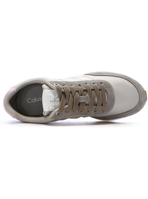 Sapatilhas Retro Calvin Klein Jeans para Mulher em Cinzento e Rosa - Kiabi Sapatilhas Retro Calvin Klein Jeans para Mulher em Cinzento e Rosa - Kiabi