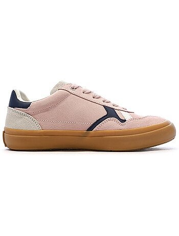 Sapatilhas Retro Pepe Jeans Travis para Mulher com Rosas