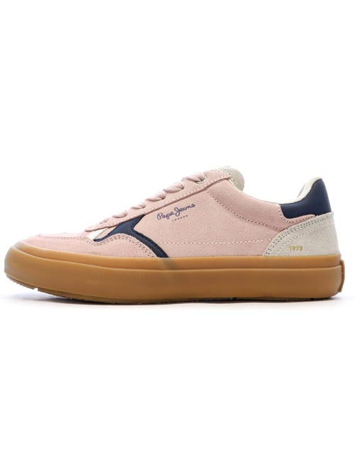 Sapatilhas Retro Pepe Jeans Travis para Mulher com Rosas - Kiabi Sapatilhas Retro Pepe Jeans Travis para Mulher com Rosas - Kiabi