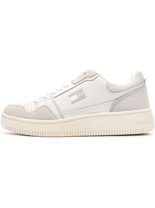 Sapatilhas Retro Tommy Hilfiger para Mulher em Branco e Bege - Kiabi