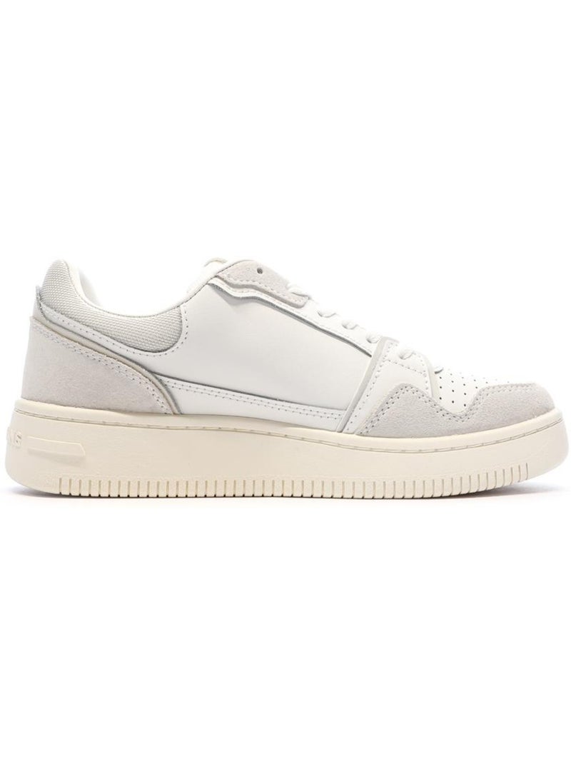 Sapatilhas Retro Tommy Hilfiger para Mulher em Branco e Bege Bege - Kiabi