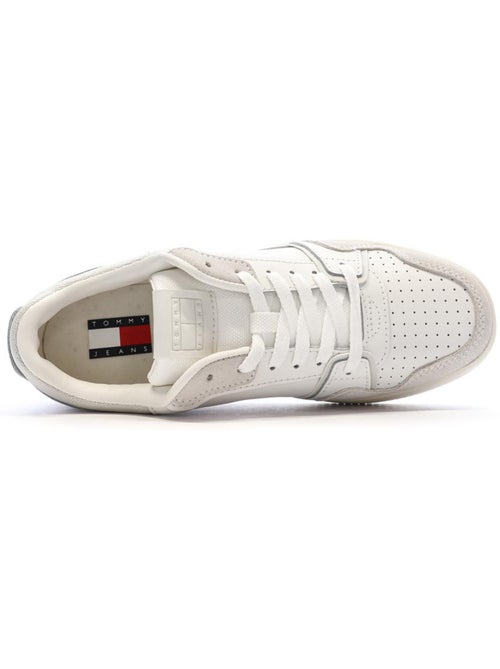 Sapatilhas Retro Tommy Hilfiger para Mulher em Branco e Bege - Kiabi