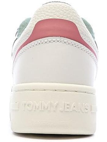 Sapatilhas Retro Tommy Hilfiger para Mulher em Branco e Rosa