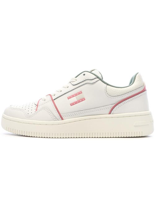 Sapatilhas Retro Tommy Hilfiger para Mulher em Branco e Rosa - Kiabi Sapatilhas Retro Tommy Hilfiger para Mulher em Branco e Rosa - Kiabi
