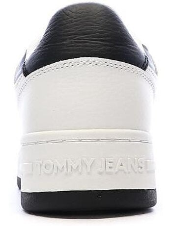 Sapatilhas retro tommy hilfiger tjm para homem brancas/pretas