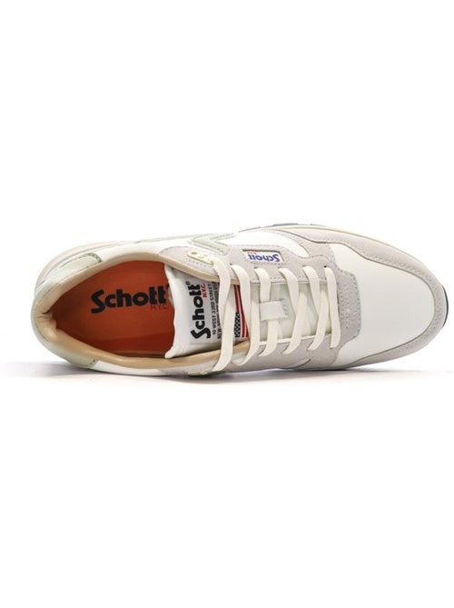 Sapatilhas Schott Dorian para Homem em Branco e Bege - Kiabi Sapatilhas Schott Dorian para Homem em Branco e Bege - Kiabi