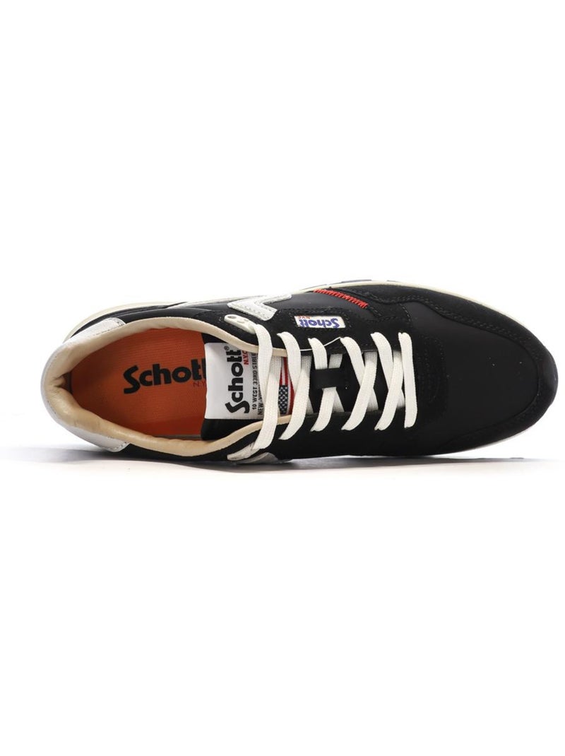 Sapatilhas Schott Dorian para Homem Pretas/Brancas Preto - Kiabi