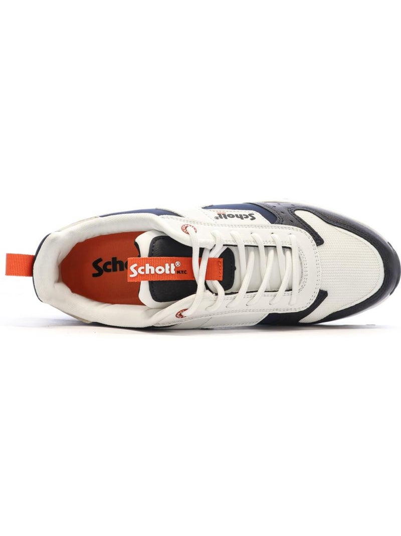 Sapatilhas Schott Maki para Homem em Branco e Preto Preto - Kiabi