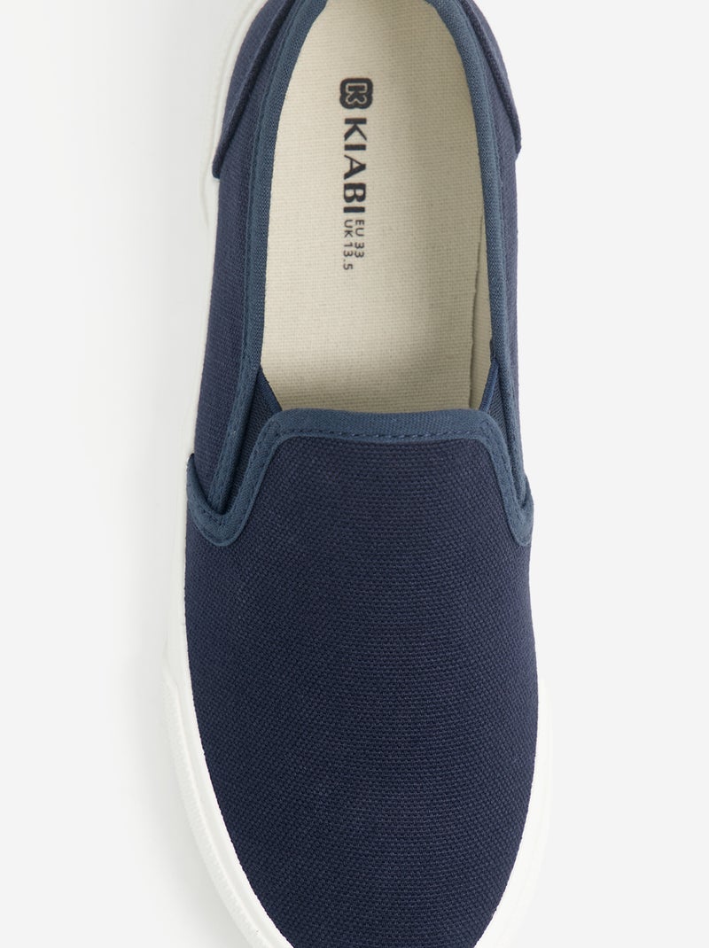 Sapatilhas slip-on Azul - Kiabi