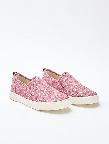 Sapatilhas slip-on com estampado de leopardo