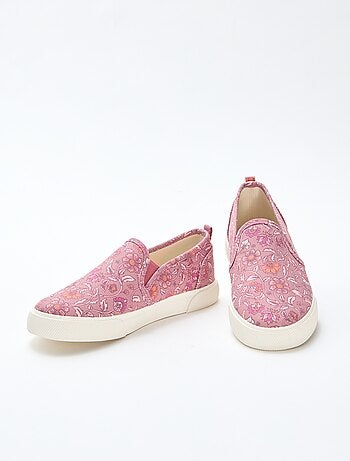 Sapatilhas slip-on com estampado de leopardo