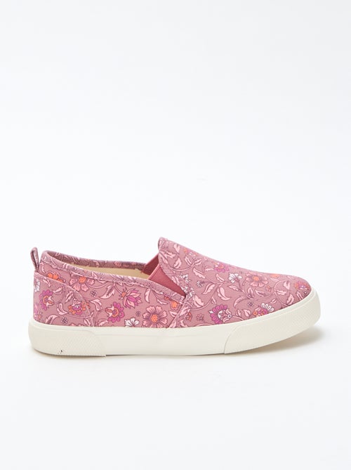 Sapatilhas slip-on com estampado liso - Kiabi
