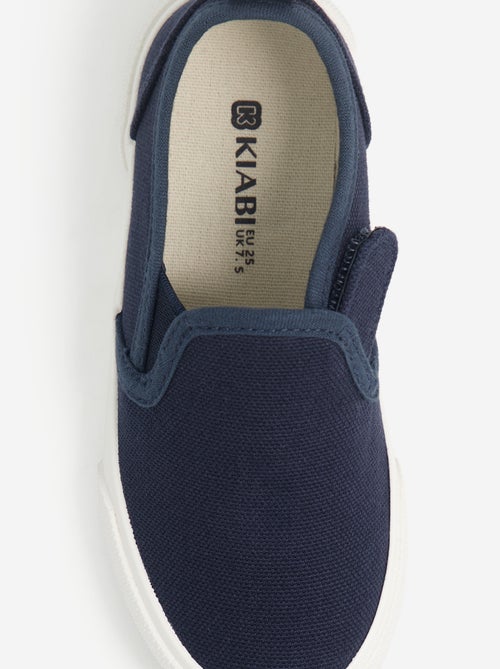 Sapatilhas slip-on com fechos de velcro com padrão - Kiabi Sapatilhas slip-on com fechos de velcro com padrão - Kiabi