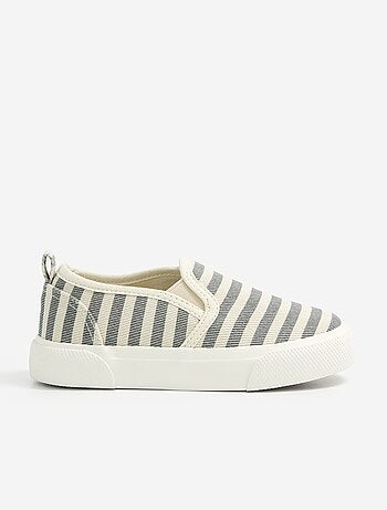 Sapatilhas slip-on com fechos de velcro com padrão